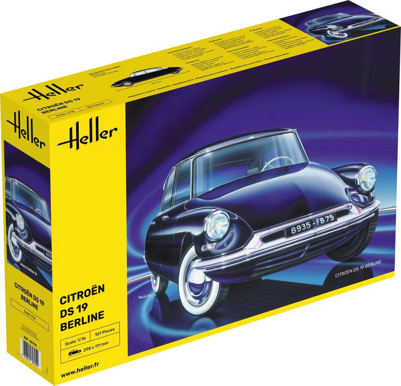 Heller 80795 1/16 Citroen DS19 4-Door Car Model Kit