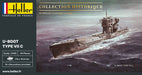 Heller 81002 1/400 U-Boat Type VIIC German Submarine Model Kit