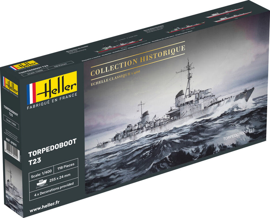 Heller 81011 1/400 T23 Torpedo Boat Model Kit