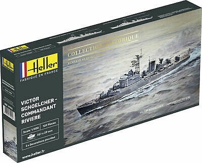 Heller 81015 1/400 Victor Schoelcher Commandant Riviere French Frigate Model Ship Kit