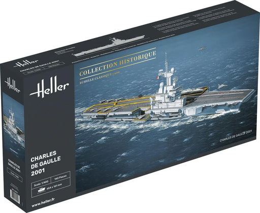 Heller 81072 1/400 Charles De Gaulle French Aircraft Carrier 2001 Model Ship Kit