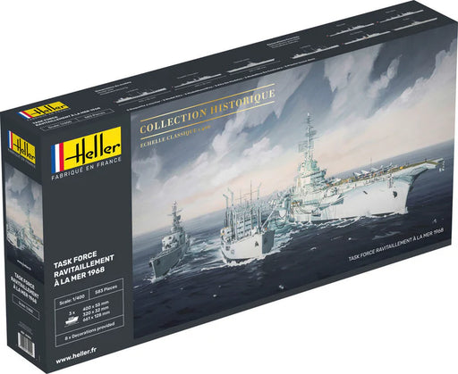Heller 81092 1/400 Task Force Ravitaillement à la Mer 1968 (3 Model Ship Kits)