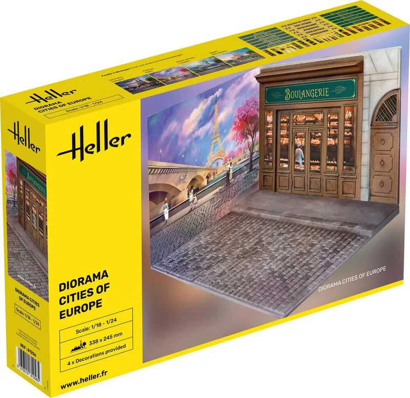 Heller 81256 1/24 Cities of Europe Store Front Diorama Set