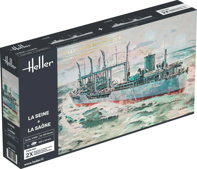 Heller 85050 1/400 La Seine + La Saône Oil Tanker Model Ship Kit