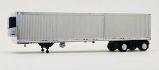 Herpa 410193 HO Scale 53' Reefer Van Trailer with Spread Axle