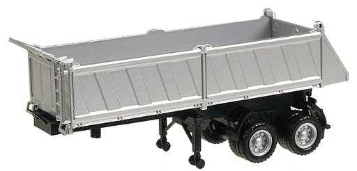 Herpa 5288 HO Scale 27' Gravel Dump Trailer - Silver