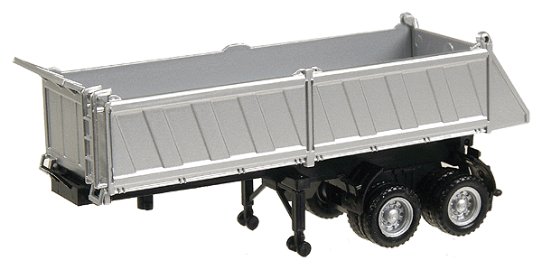 Herpa 5288 HO Scale 27' Gravel Dump Trailer - Silver