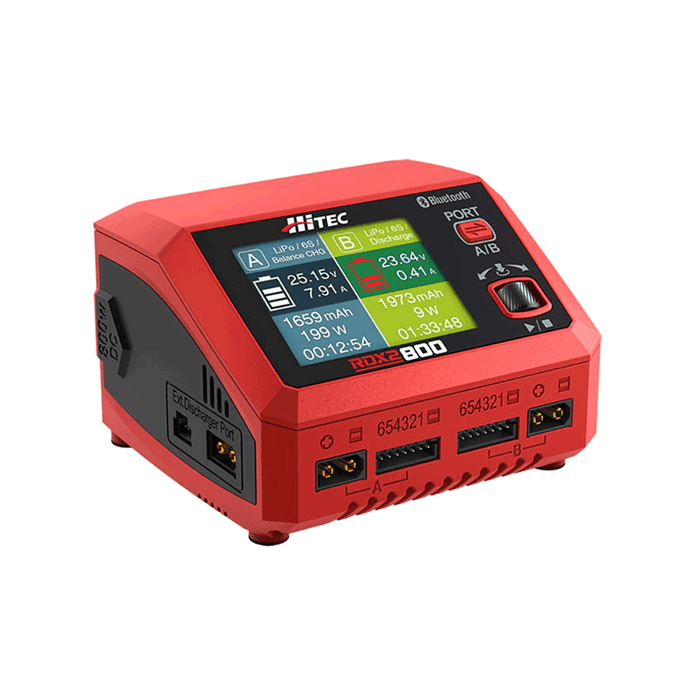 HiTEC 44311 RDX2 AC/DC 800W Dual RC Battery Charger