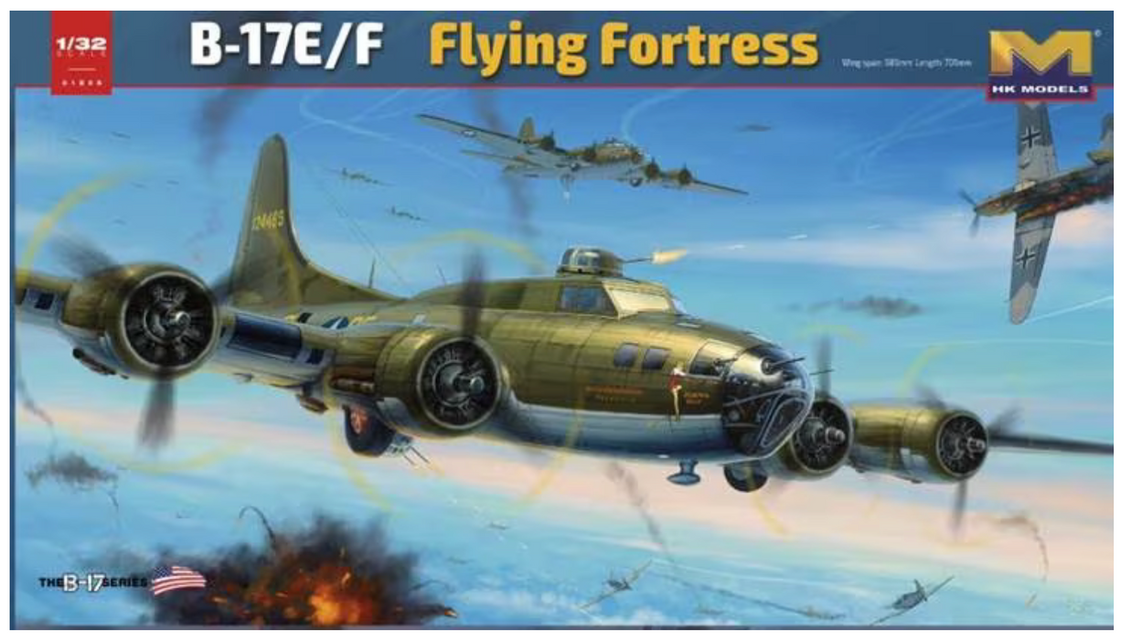 HK Models 01E005 1/32 B-17E/F Flying Fortress Model Aircraft Kit
