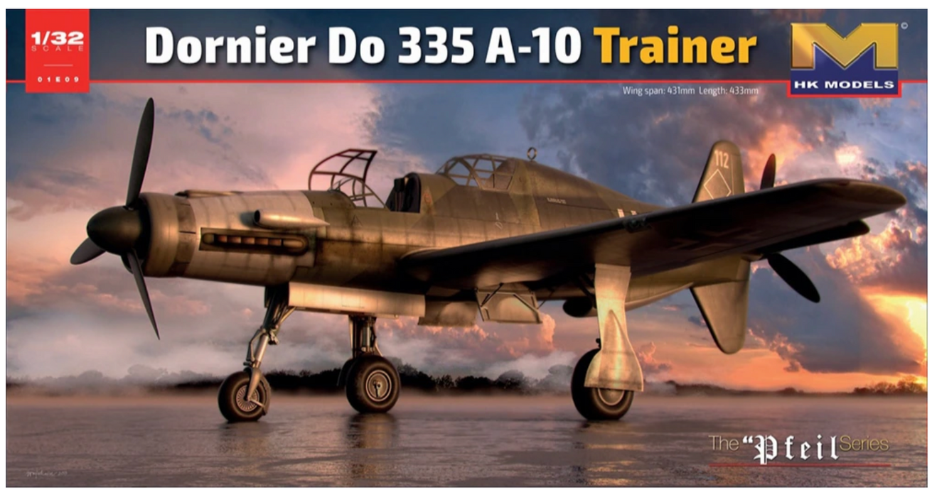 HK Models 01E009 1/32 Dornier Do 335 A-10 Trainer Model Aircraft Kit