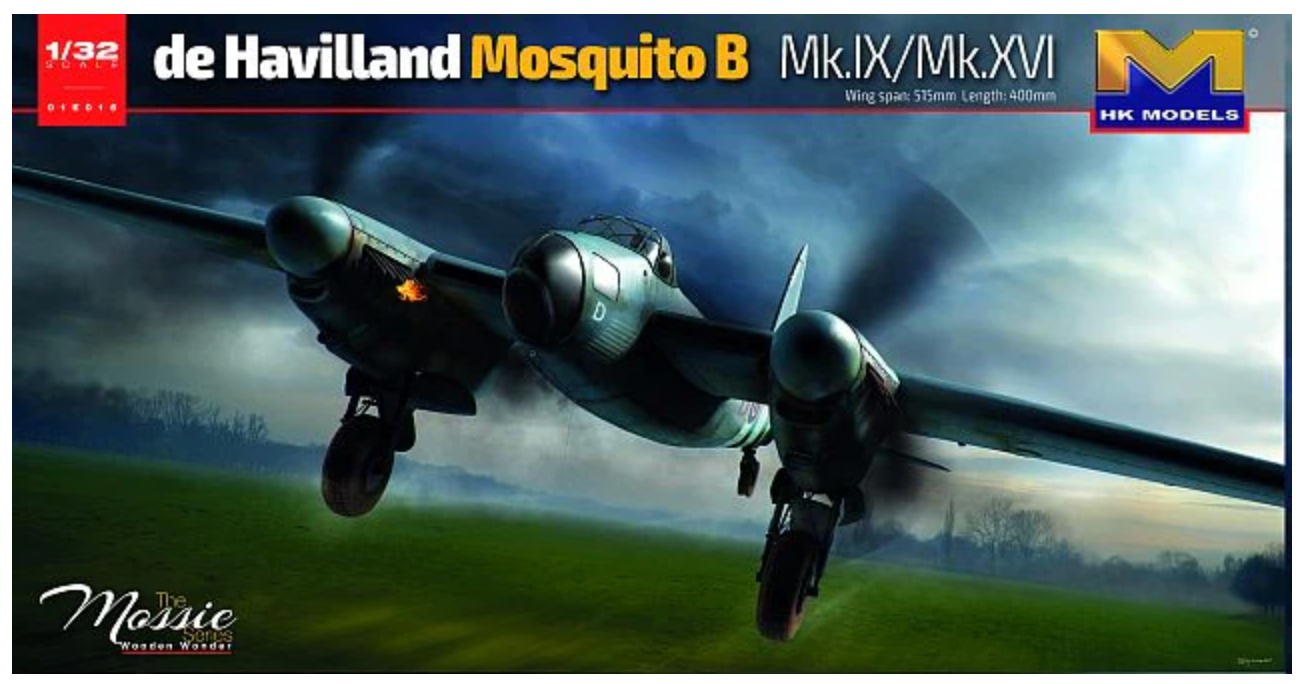 HK Models 01E016 1/32 de Havilland Mosquito B Mk.IX/Mk.XVI Model Aircraft Kit