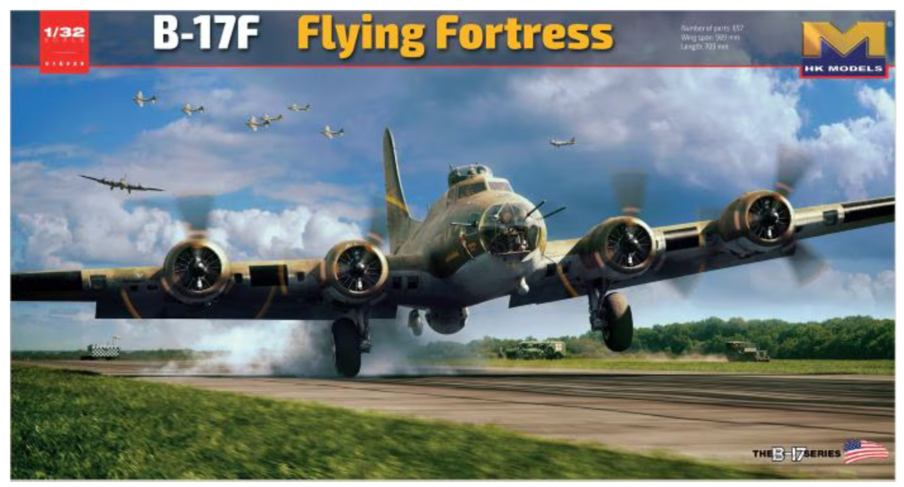 HK Models 01E029 1/32 B-17F Flying Fortress Model Aircraft Kit