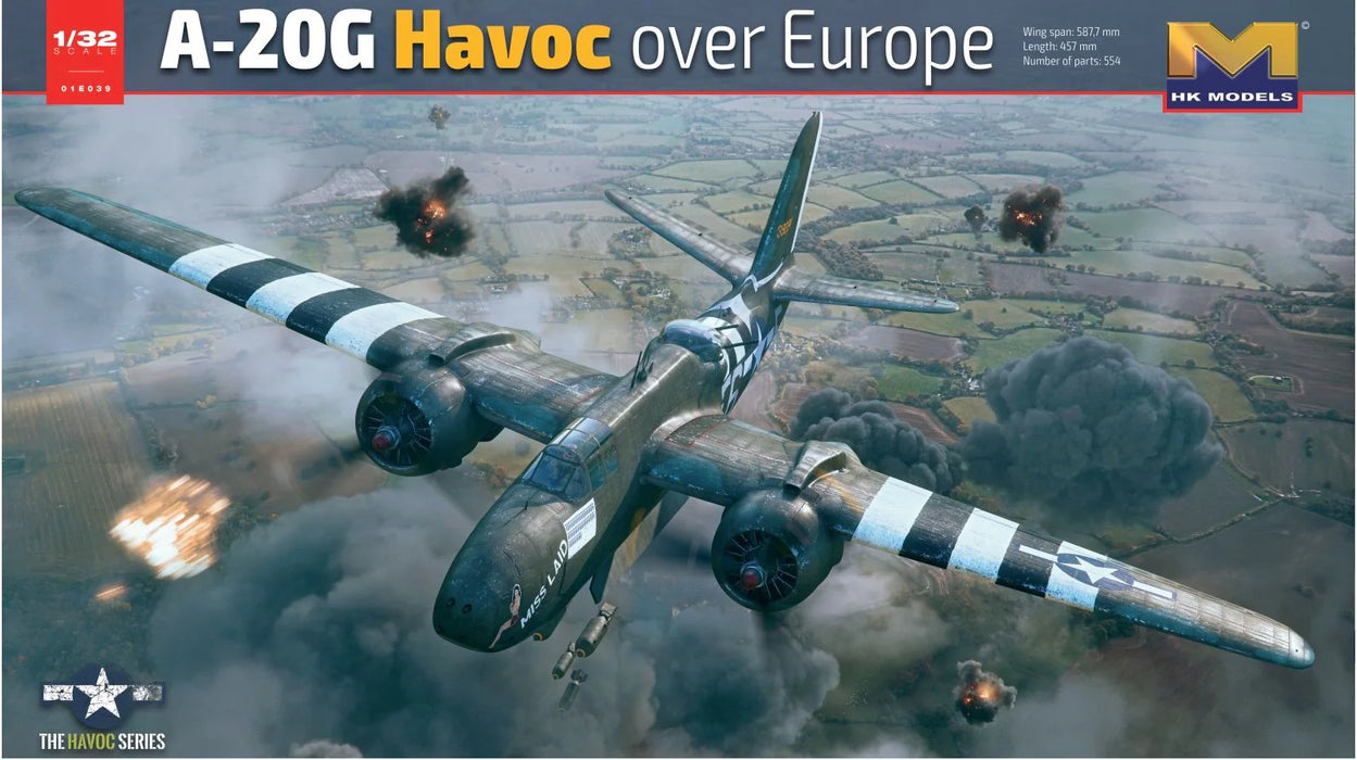HK Models 01E039 1/32 A-20G Havoc Over Europe Model Aircraft Kit
