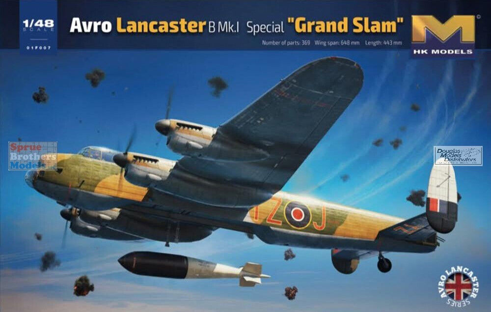 HK Models 01F007 1/48 Avro Lancaster B Mk.I Special "Grand Slam" Model Aircraft Kit