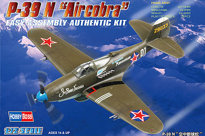 Hobby Boss 80234 1/72 P-39 N Aircobra Model Plane Kit