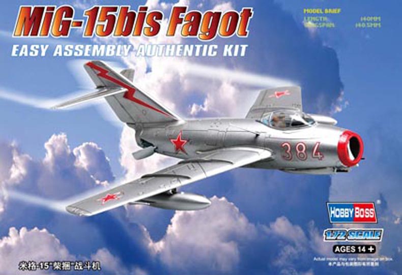 Hobby Boss 80263 1/72 MiG-15bis Fagot Model Aircraft Kit