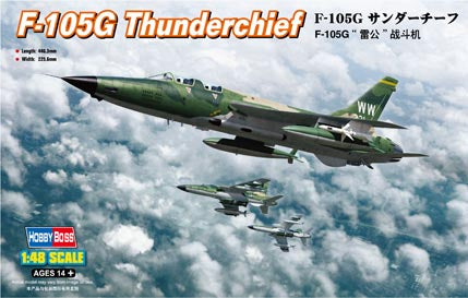 Hobby Boss 80333 1/48 F-105G  Thunderchief Model Plane Kit