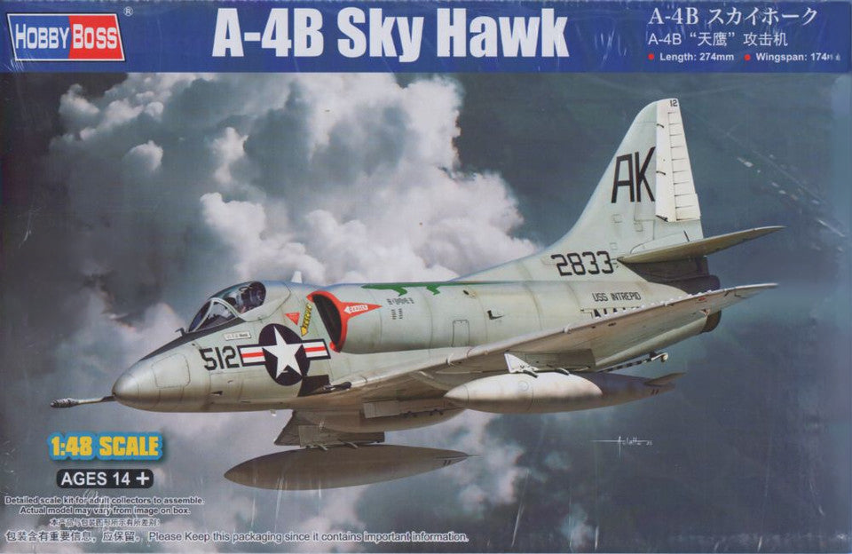 Hobby Boss 81790 1/48 A-4B Sky Hawk Model Aircraft Kit