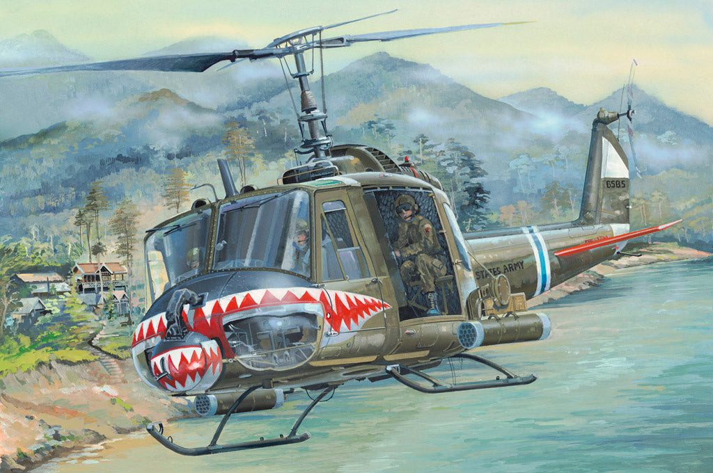 Hobby Boss 81806 1/18 UH-1 HUEY B Model Helicopter Kit