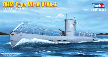 Hobby Boss 83503 1/350 DKM Navy Type VII A U-Boat Model Ship Kit