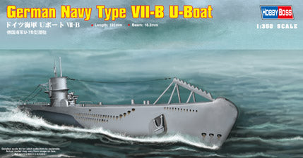 Hobby Boss 83504 1/350 German Navy Type VII-B U-Boat Model Submarine Kit