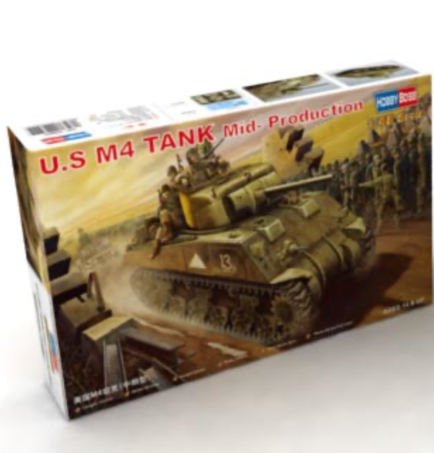 Hobby Boss 84802 1/48 U.S. M4 Tank Mid-Production Model Kit