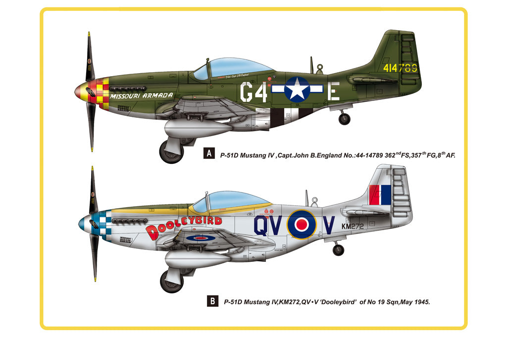 Hobby Boss 85802 1/48 P-51D Mustang IV Fighter Model Plane Kit