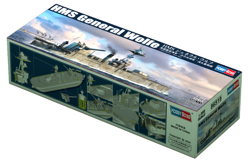 Hobby Boss 86519 1/350 HMS General Wolfe Monitor Model Ship Kit