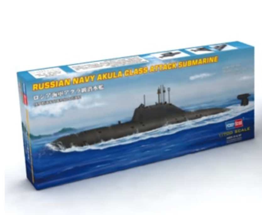 Hobby Boss 87005 1/700 Russian Navy Akula Class Submarine Model Kit ...