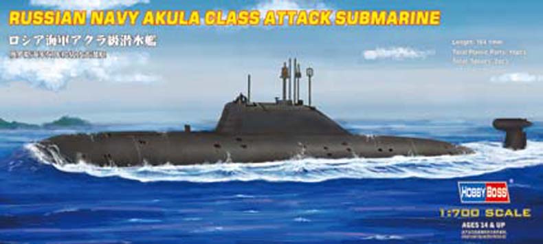 Hobby Boss 87005 1/700 Russian Navy Akula Class Submarine Model Kit