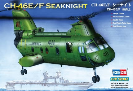 Hobby Boss 87223 1/72 Boeing-Vertol CH-46E/F Sea Knight Helicopter Model Kit