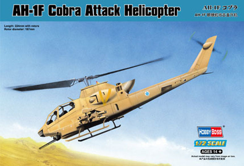 Hobby Boss 87224 1/72 AH-1F Cobra Attack Helicopter Model Kit