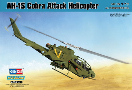 Hobby Boss 87225 1/72 AH-1S Cobra Attack Helicopter Model Kit