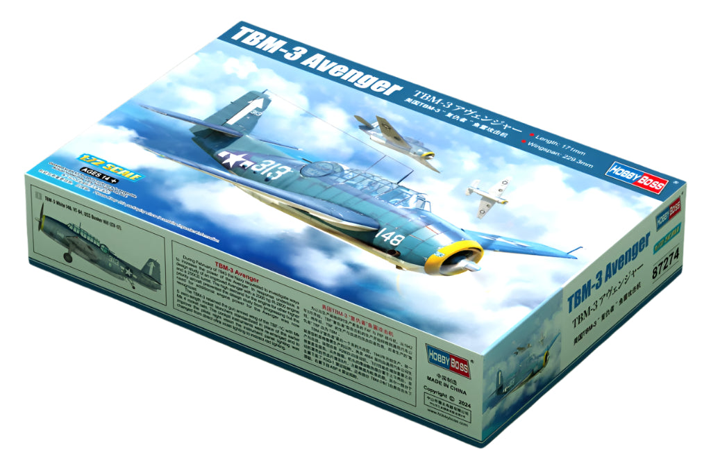 Hobby Boss 87274 1/72 TBM-3 Avenger Model Plane Kit