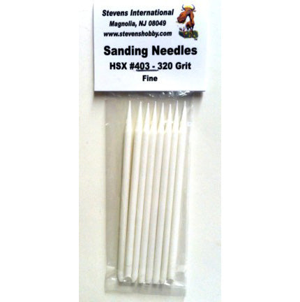 Hobby Stix 403 320 Grits Fine Sanding Needles (8 Pack)