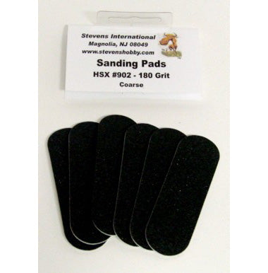Hobby Stix 902 180 Grit Coarse Waterproof Sanding Pads for #901 (6 Pack)