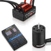 HOBBYWING 30110000B04 QuicRun 16BL30 ESC and 2435 G3 4500KV Motor and LED Card Bundle