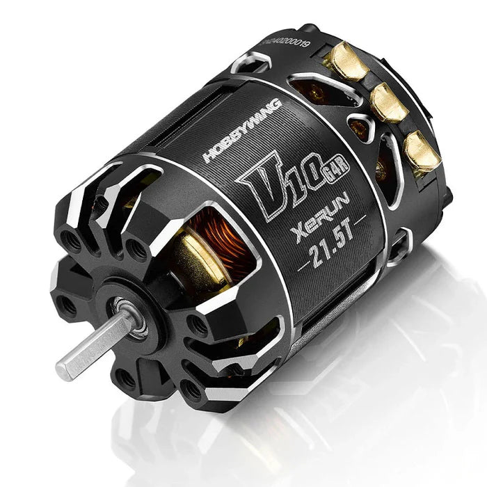 HOBBYWING 30401744 XeRun V10 G4R 21.5T Sensored Brushless Motor with 3.17mm Shaft