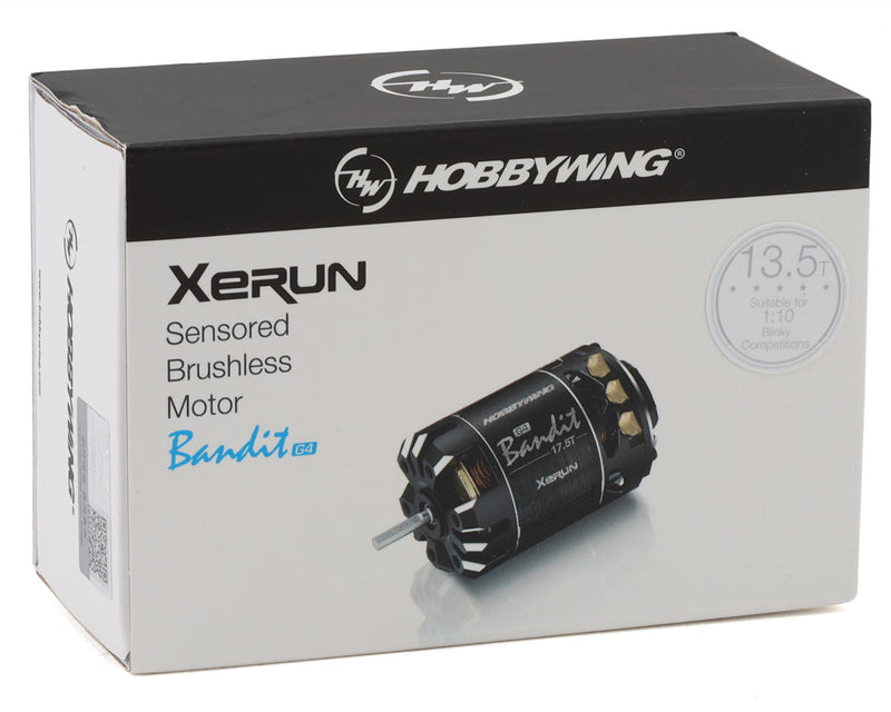 HOBBYWING 30401857 XeRun Bandit 13.5T Black G4 Brushless Motor
