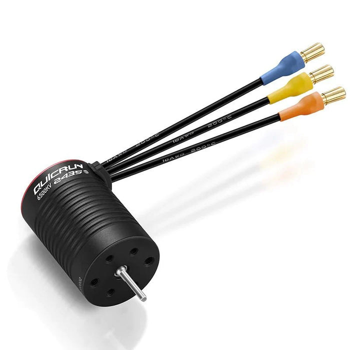HOBBYWING 30404005 QuicRun 2435 SL G3 6500KV Brushless Motor with 2mm Shaft for 1/16 and 1/18 Vehicles