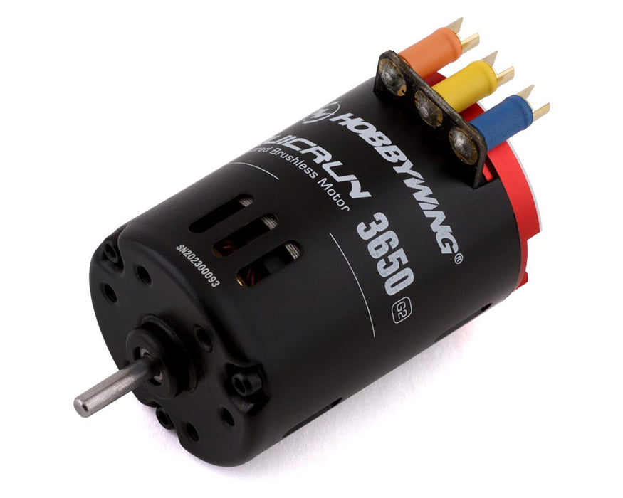 HOBBYWING 30404307 QuicRun 3650 G2 21.5T (1800KV) Sensored Brushless Motor with 3.17mm Shaft