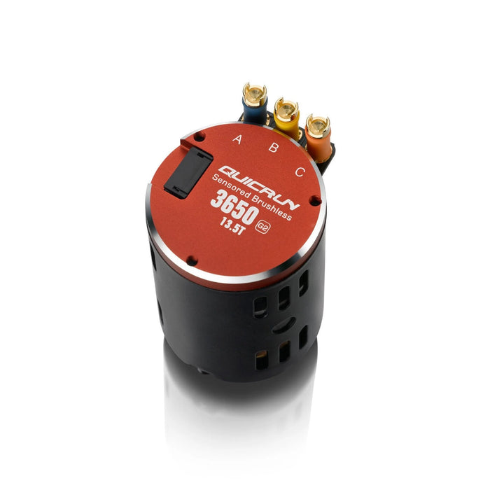 HOBBYWING 30404310 QuicRun 3650 G2 13.5T (2850KV) Sensored Brushless Motor with 3.17mm Shaft