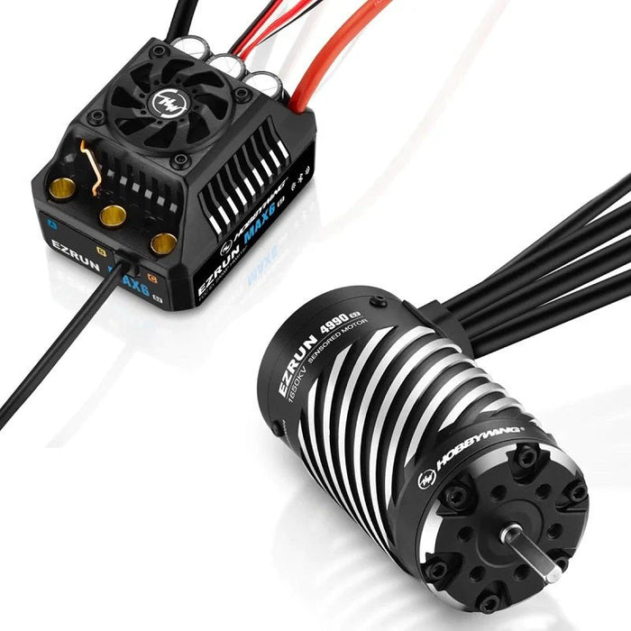 HOBBYWING 38010803 EzRun MAX6 G2 ESC and 4990 SD Sensored Brushless Motor Combo