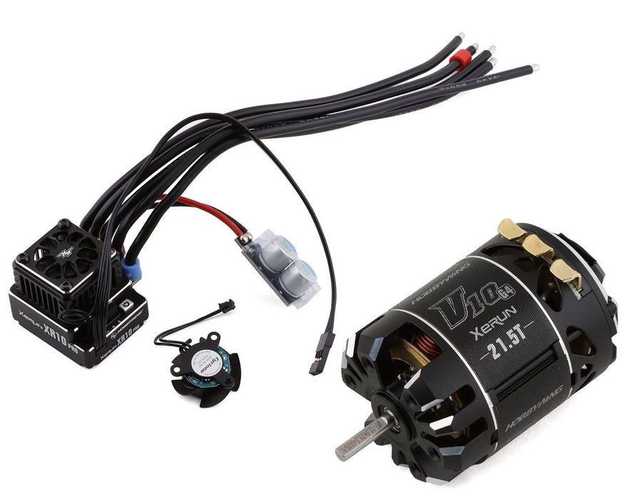 HOBBYWING 38020336 XERUN XR10 Pro G2 ESC with V10 G4 21.5T Brushless Motor