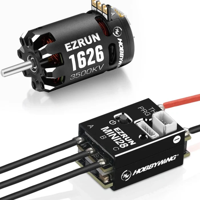 HOBBYWING 38020366 EzRun Mini28 ESC and 1626 SD 3500KV Sensored Brushless Motor Combo