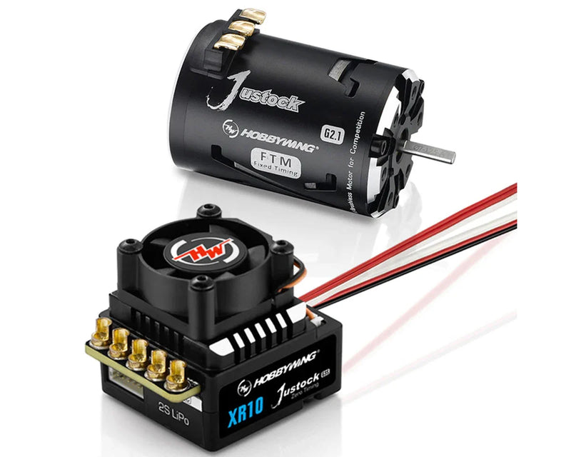 HOBBYWING 38020373 XeRun XR10 Justock G3S JS6 21.5T G2.1 Sensored Brushless Motor Combo