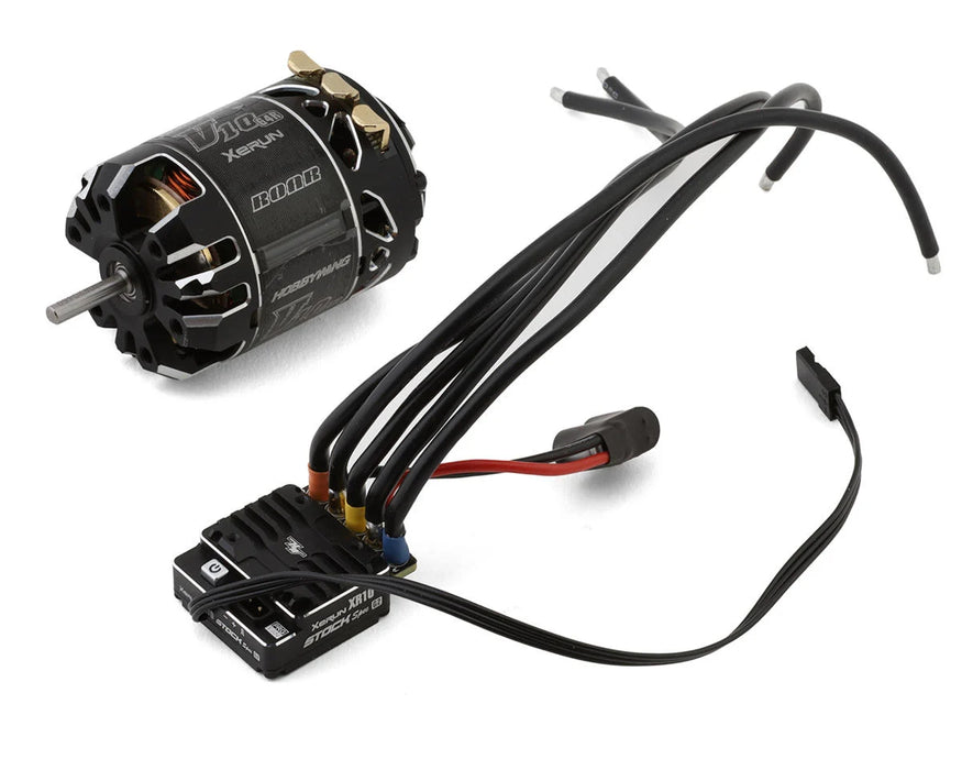 HOBBYWING 38020377 XeRun XR10 Stock 2S G2 ESC and V10 G4R 13.5T Brushless Motor Combo