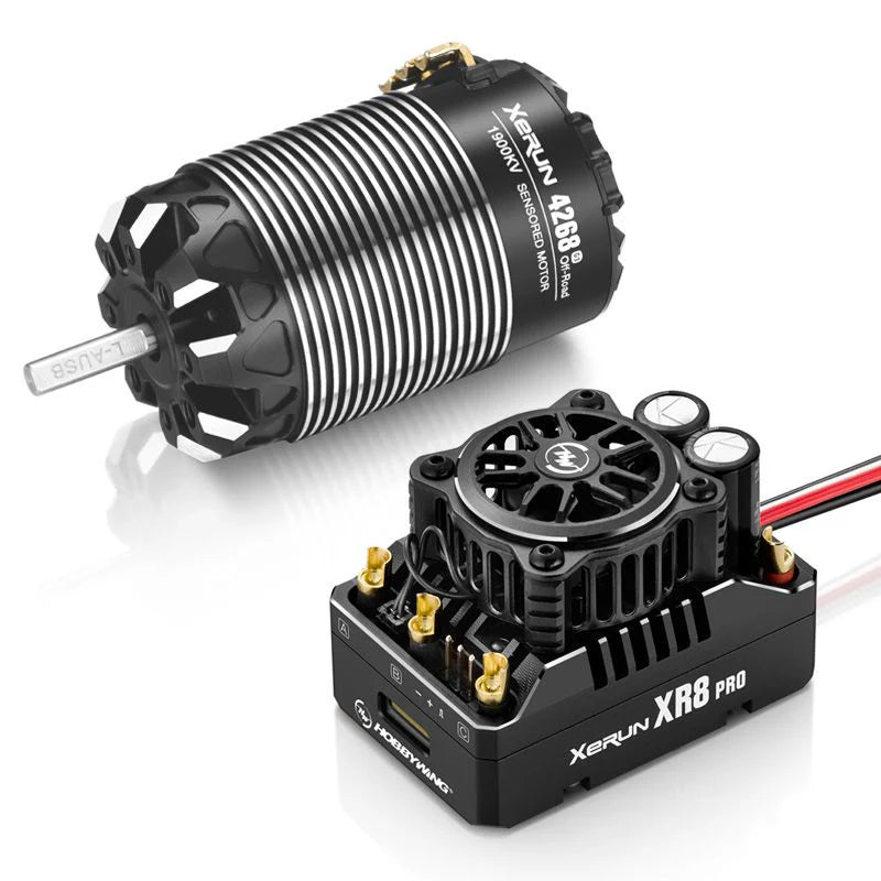 HOBBYWING 38020432 XeRun XR8 Pro G3 ESC and 4268SD G3 Motor 1900KV Sensored Brushless Motor Combo