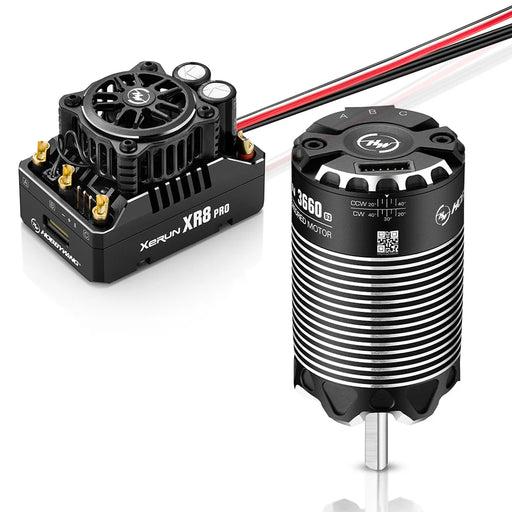 HOBBYWING 38020440 XeRun XR8 Pro G3 ESC and 3660 SD 4200KV G3 Sensored Brushless Motor Combo