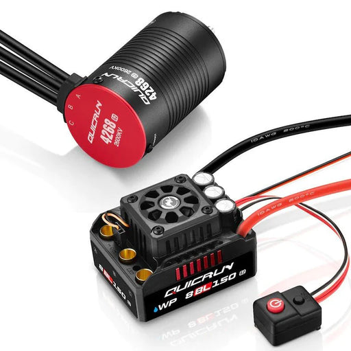 HOBBYWING 38030400 QuicRun 8BL150 G2 ESC with 4268L G2 Brushless Motor Combo